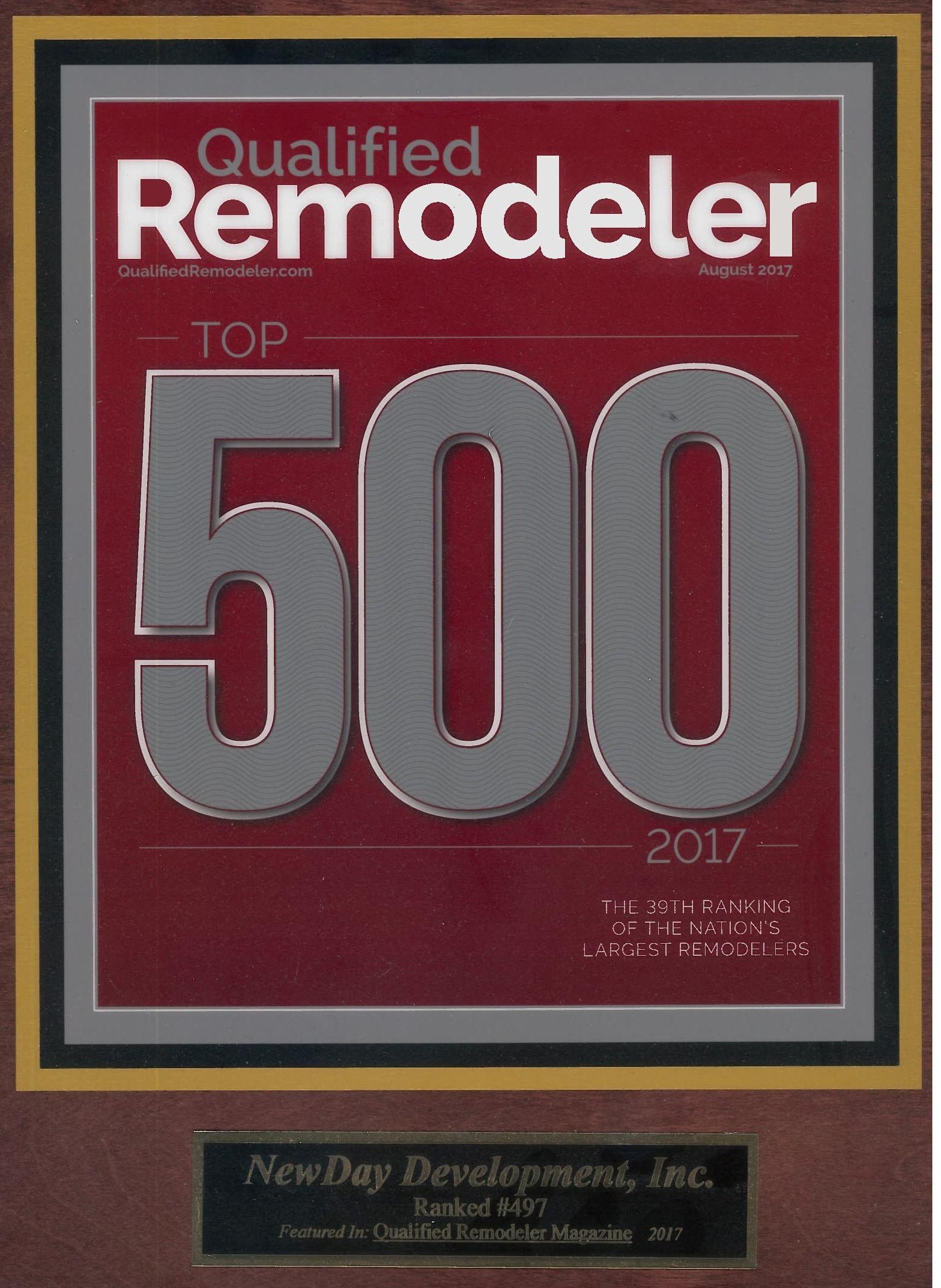 Qualified Remodeler Top 500 firms –